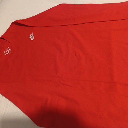 Nike Tee Cotton Red Size S New