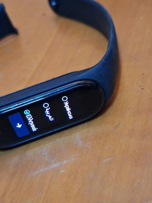 Band 5 smart watch used with broken strap