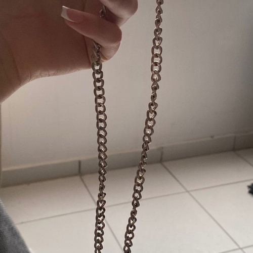 Bershka silver chain necklace used, medium condition