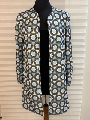 H&M blazer coat like new, patterned, size M