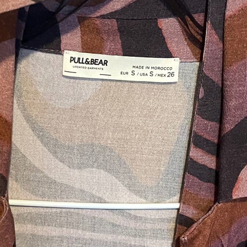 Pull & Bear shirt top like new, pink and purple, size XS/S
