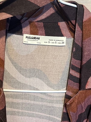 Pull & Bear shirt top like new, pink and purple, size XS/S