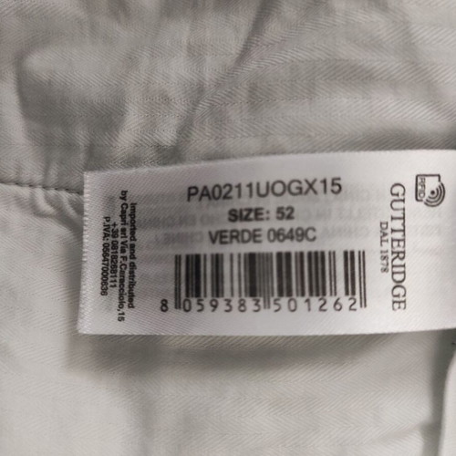 Gutteridge corduroy pants size 52, like new, cypress color