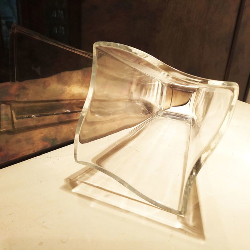 Crystal vase used large size with unique shape