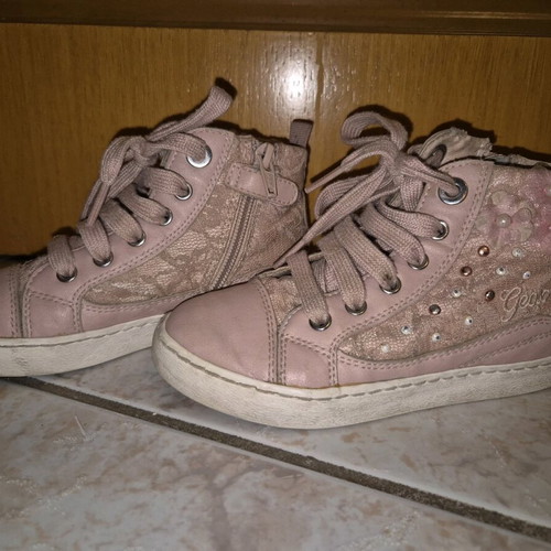 Geox ankle boots with flowers size 29 like new pink