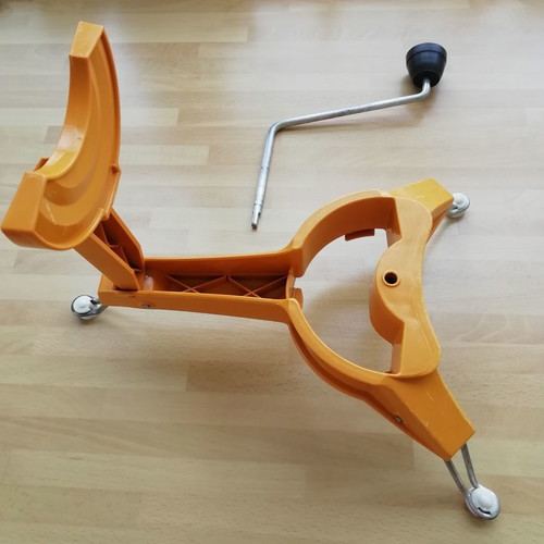 Mouli-Julienne manual vegetable cutter used, vintage Moulinex