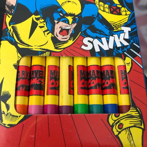 X-Men Jim Lee Art school set 10 coloured pencils and pen new Marvel Comics