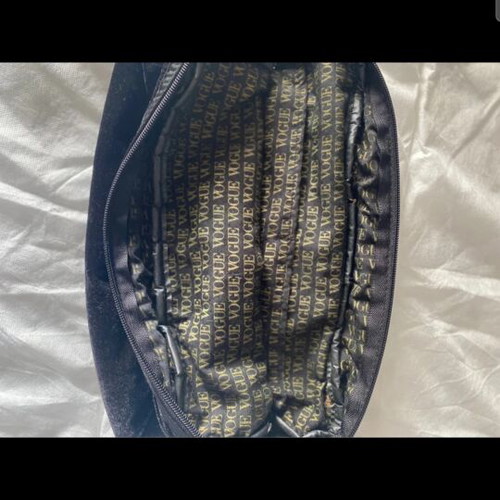 Velvet Vogue pouch like new, black