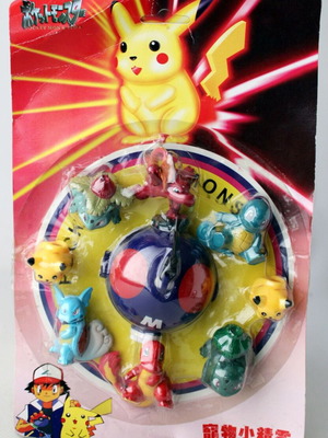 Vintage 90's Pokemon σετ φιγούρες Pikachu Wartortle Charmander Squirtle καινούργιο