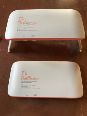 59S UVC LED Sterilizers X1 Set of 2, new with cables