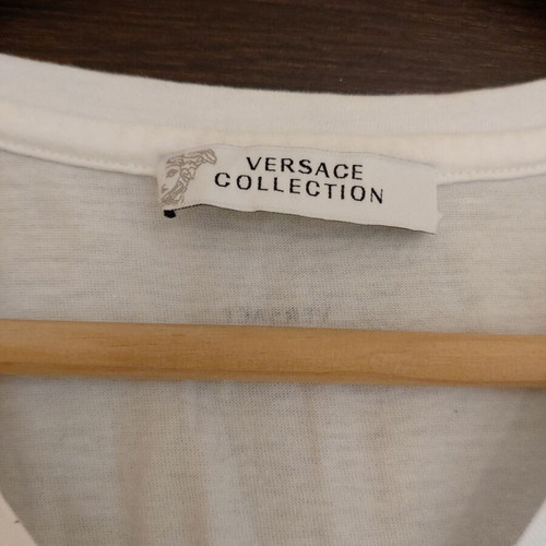 Versace men's white t-shirt with print like new, size XL