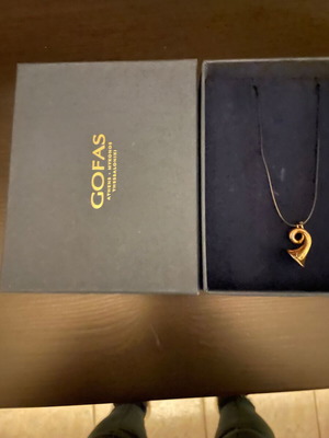 Gofas Jewelry gold-plated steel charm like new
