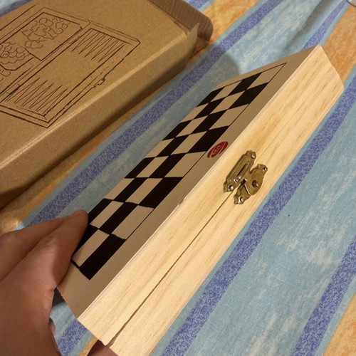 Chess Backgammon Checkers 3-in-1 game set, new in box