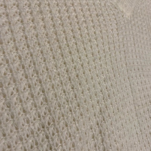 Forever 21 knitted sweater size M used, white with V-neck and back opening