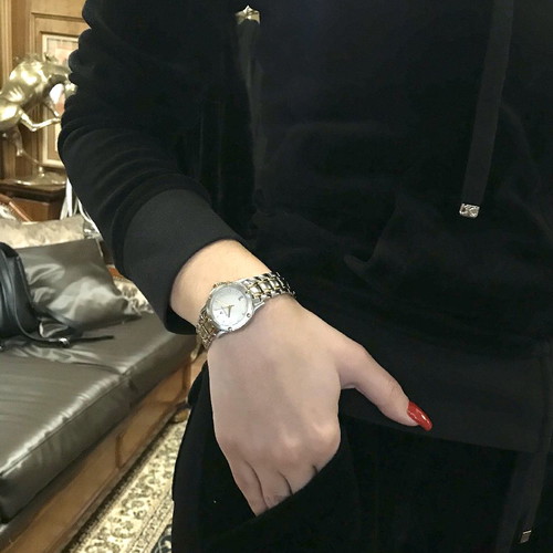 Maurice Lacroix 18k women's watch new with mother of pearl and brilliant diamonds