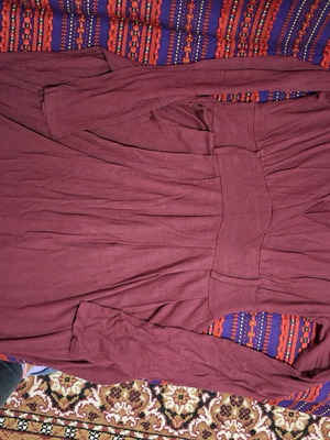 Bordeaux dress made of viscose like new, size M