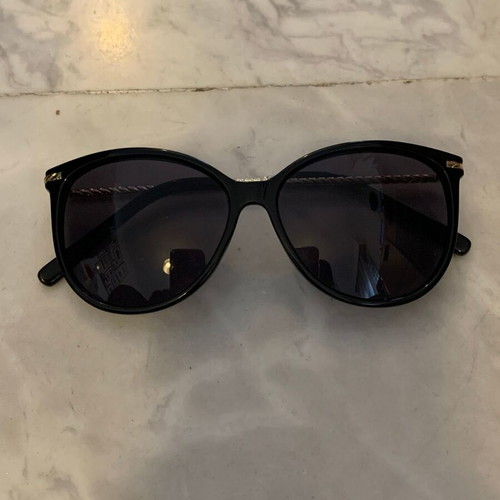Celestino sunglasses used, black with gold arms