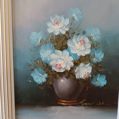 Robert Cox oil paintings used, set of 2, 33x27 cm