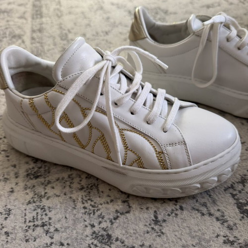 Casadei sneakers white used, size 37, athletic style