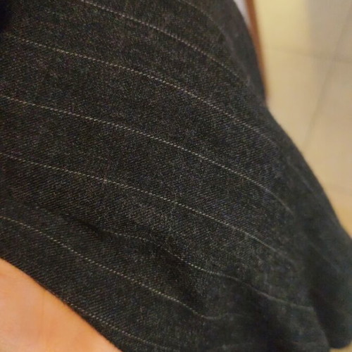 Mango wool striped grey dress like new, size L