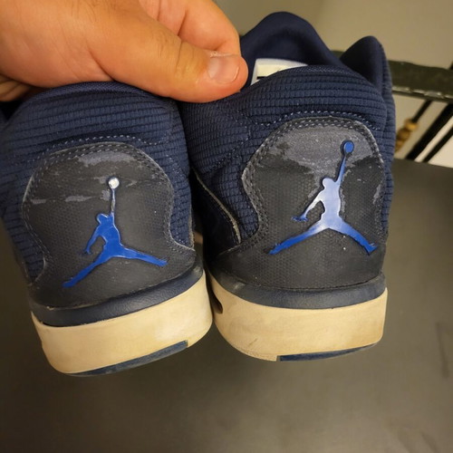 Jordan Flight Origin 3 athletic shoes used, navy blue, size 47.5