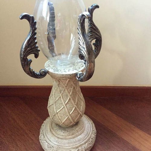 Set of large candlesticks used