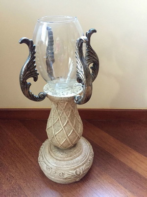 Set of large candlesticks used