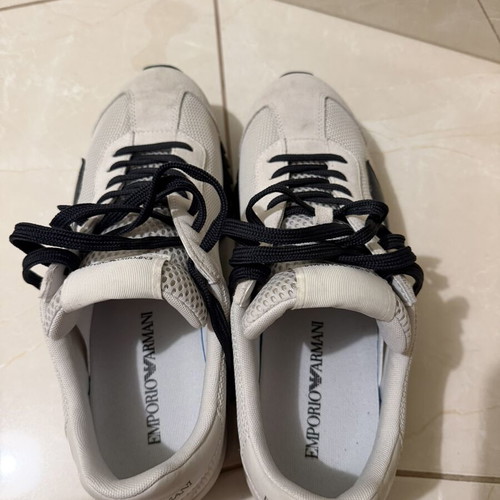 Emporio Armani men's sneakers grey with black details