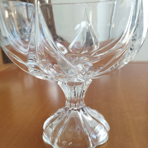 Vintage Nachtmann Crocus Crystal Footed Bowl like new