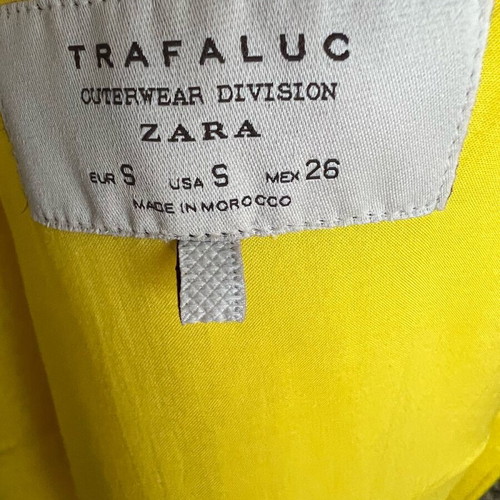Zara Trf yellow small coat used