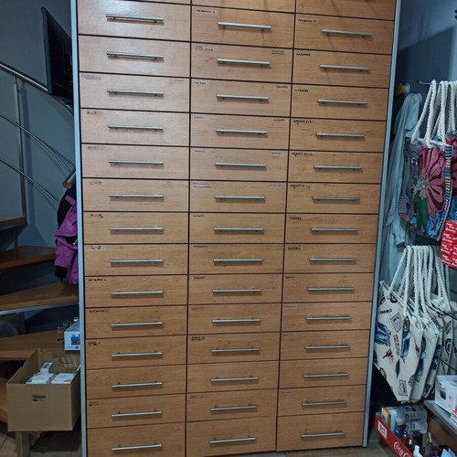 Pharmacy drawer unit like new with 3 columns and 33 drawers