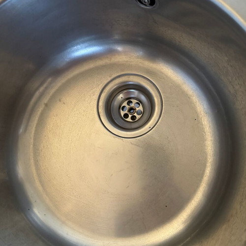 Teka round stainless steel inset sink used