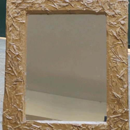 Handmade mirror with olive leaves new