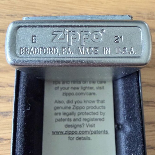Zippo used Celtic Green Cross lighter
