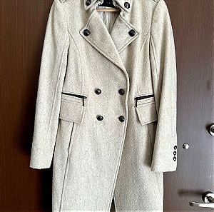 Zara μάλλινο παλτό Νο Μ