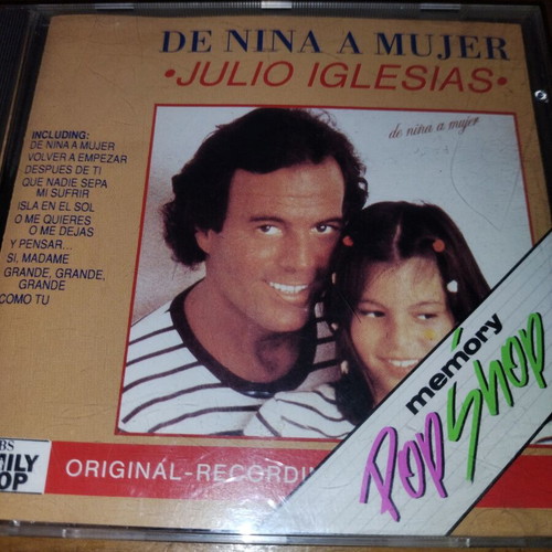Julio Iglesias De Nina A Mujer CD like new, Latin
