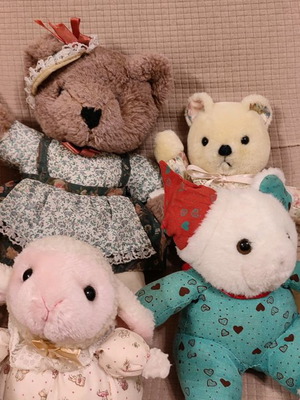 Λούτρινα μεταχειρισμένα, πακέτο 4 vintage