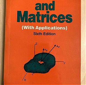 Vector & Matrices With Applications, C.K. Bhattacharya