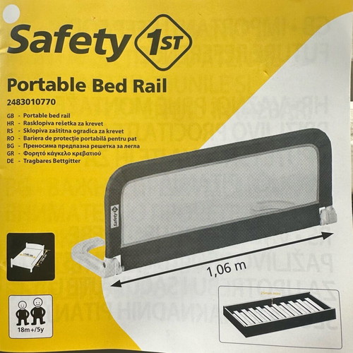 Portable bed rail 1.06m like new, for 18 months to 5 years
