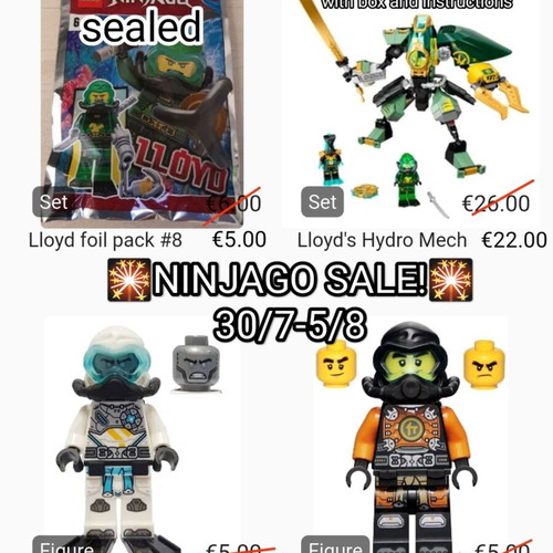 Lego Ninjago Seabound sets and figures like new