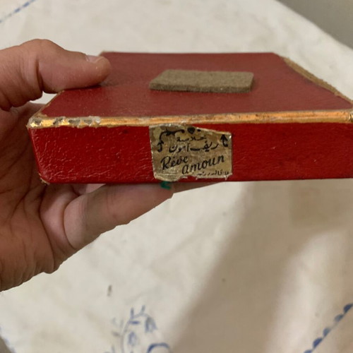 Vintage collectible box with assorted colognes used