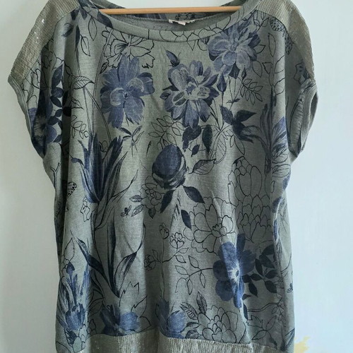 Bellambra floral sheer blouse, size XL