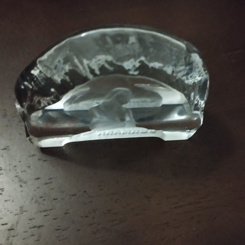 Crystalex Crystal Paperweight Little Mermaid handmade, like new