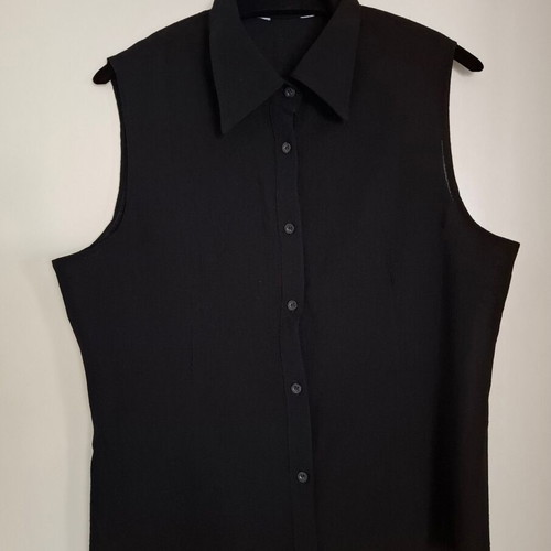 Sleeveless shirt with transparency size Medium like new, black