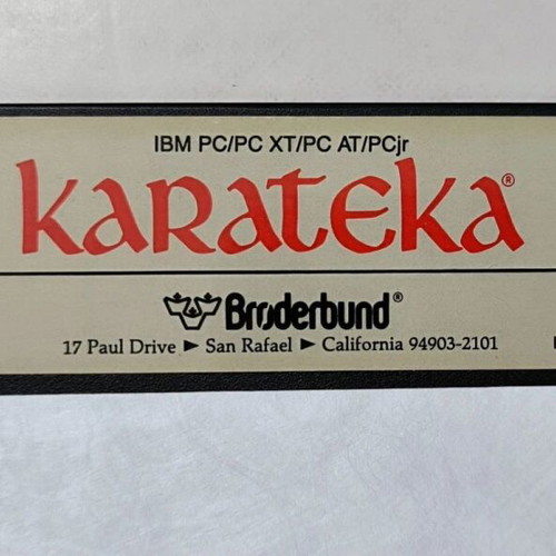 Karateka PC Big Box used, action fighting game by Broderbund