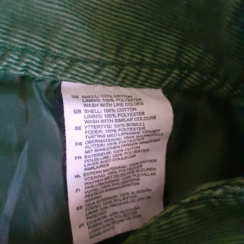 H&M skirt used, green, above the knee, size 34