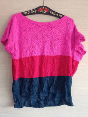 Noobass knitted sleeveless blouse used, three colors XL-XXL