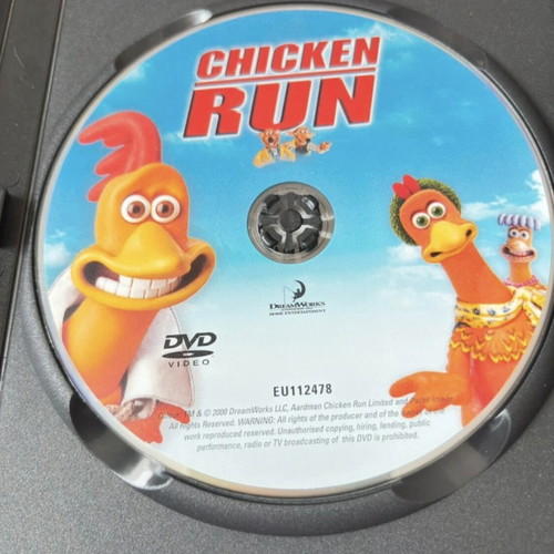 Chicken Run DVD used, dubbed animated movie