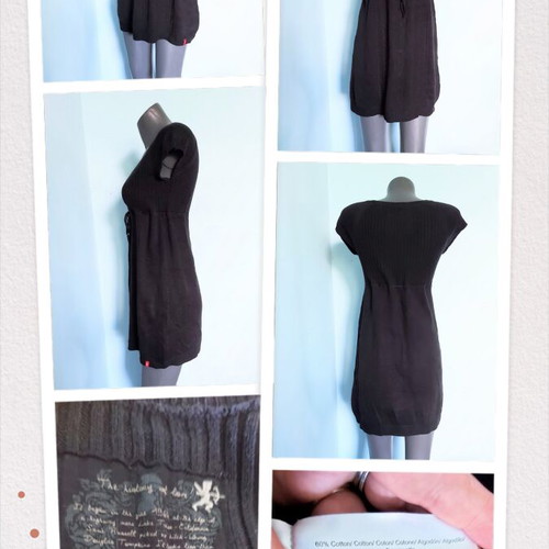 EDC by Esprit βαμβακερό φόρεμα τύπου τουνίκ, ανθρακί, μέγεθος M-XL