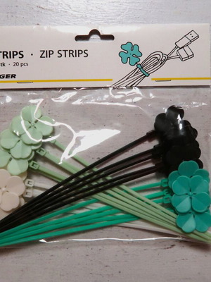 Zip strips 20 τεμάχια σε 4 χρώματα, καινούργια